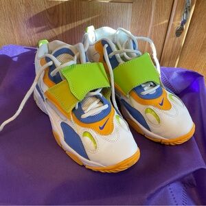 Nike Air Kids Blue and Green Sneakers
